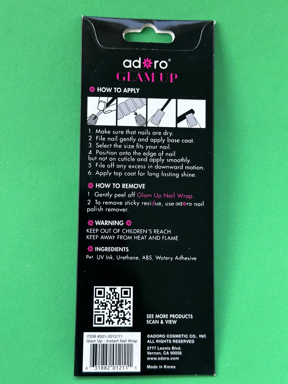 20 Strips In a Pack Instant Nail Wrap, Peel and Apply, Hottest design Brand New.