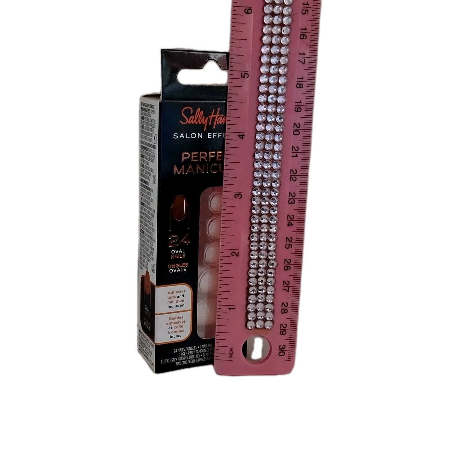 Sally Hansen SALON EFFECTS PERFECT MANICURE 24 OVAL Press-On Nail OV161 MOON-AMI