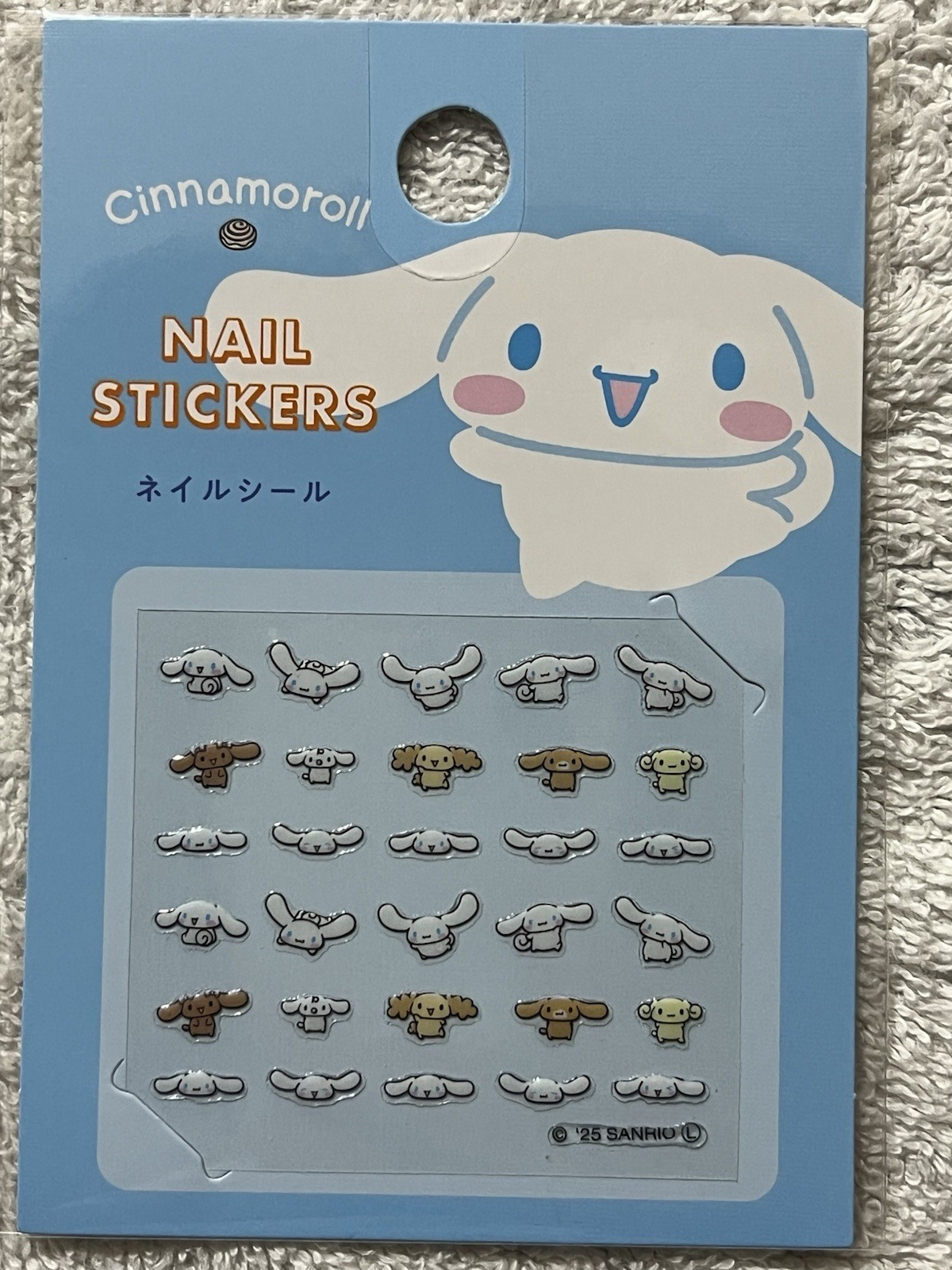 Lot 6 Sanrio Nail Stickers Japan Kuromi Cinnamoroll Tuxedo Sam NEW