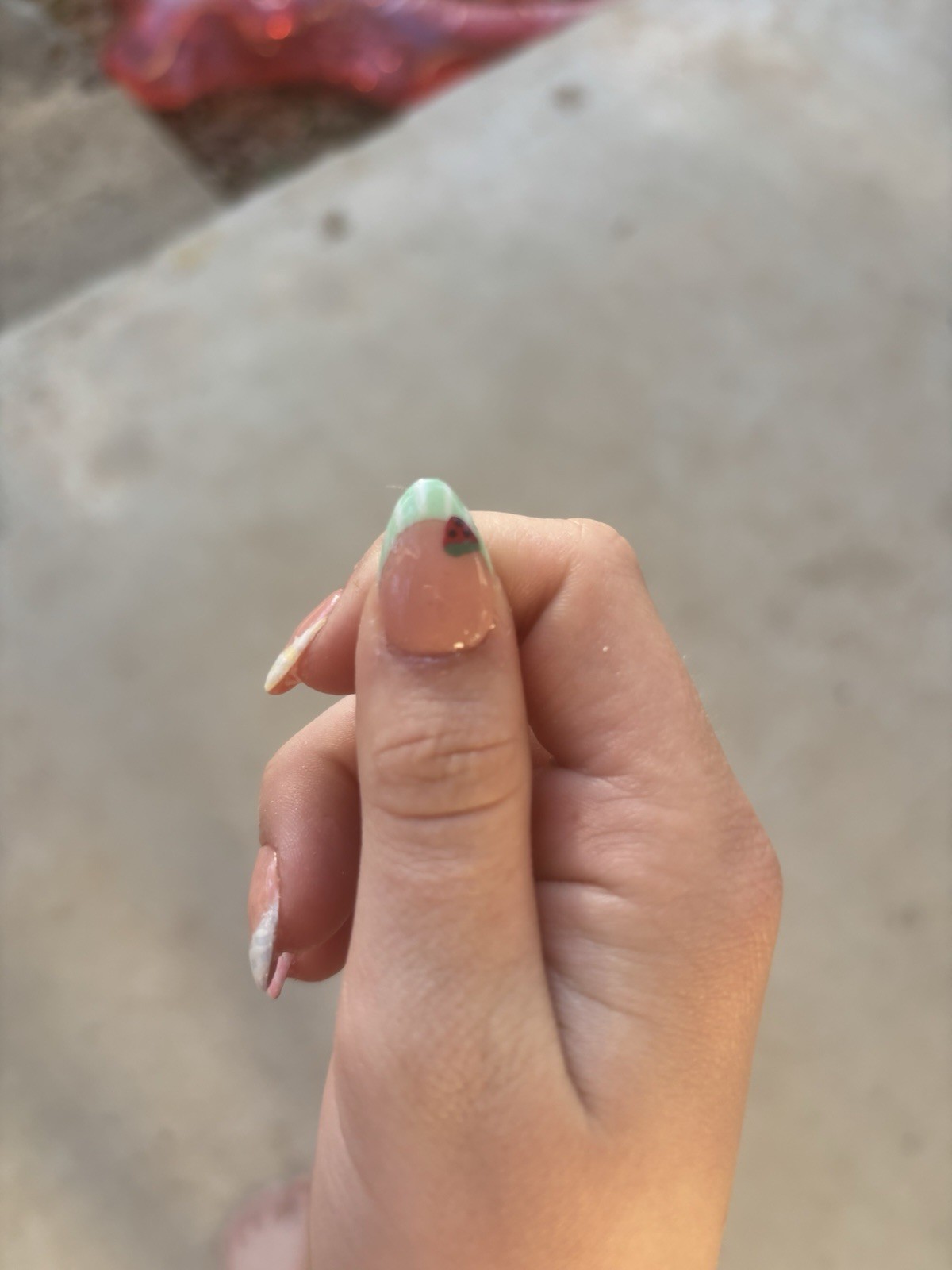 Pastel press French tip hand made