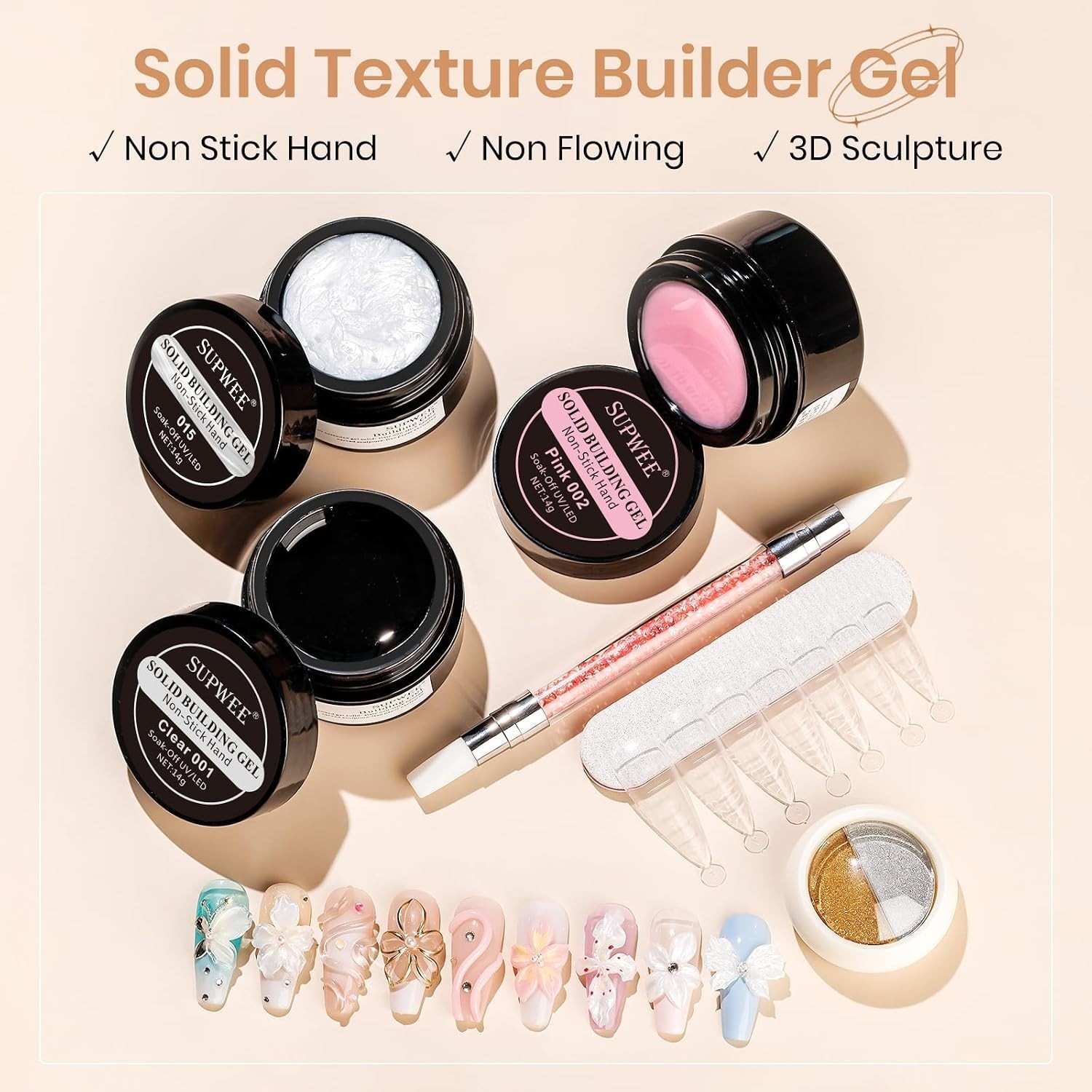 Solid Builder Gel for Nail Extensions