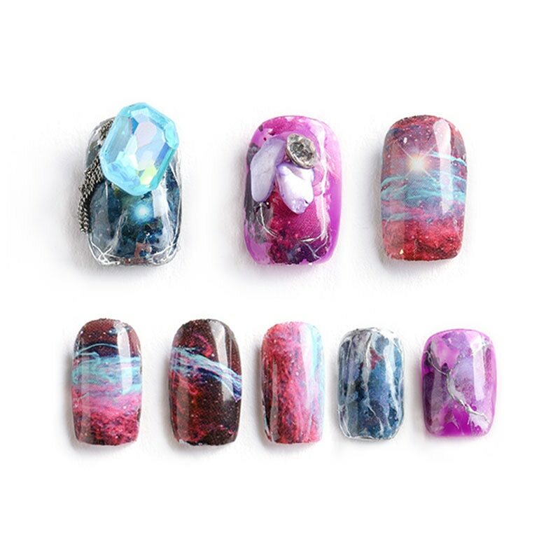 Galaxy Sheet Nail Art Transfer Decals Stickers UV Lace Manicure Decoration DIY