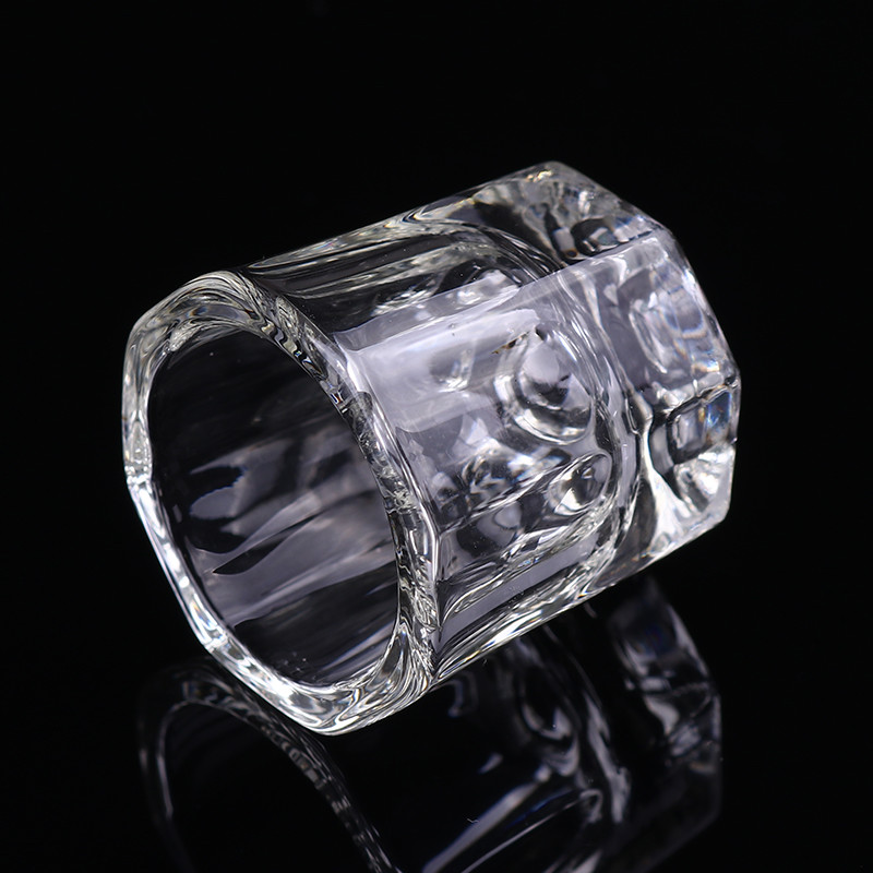 Glass Crystal Bowl Cup Dappen Dish Arcylic Nail Art Liquid Powder Container