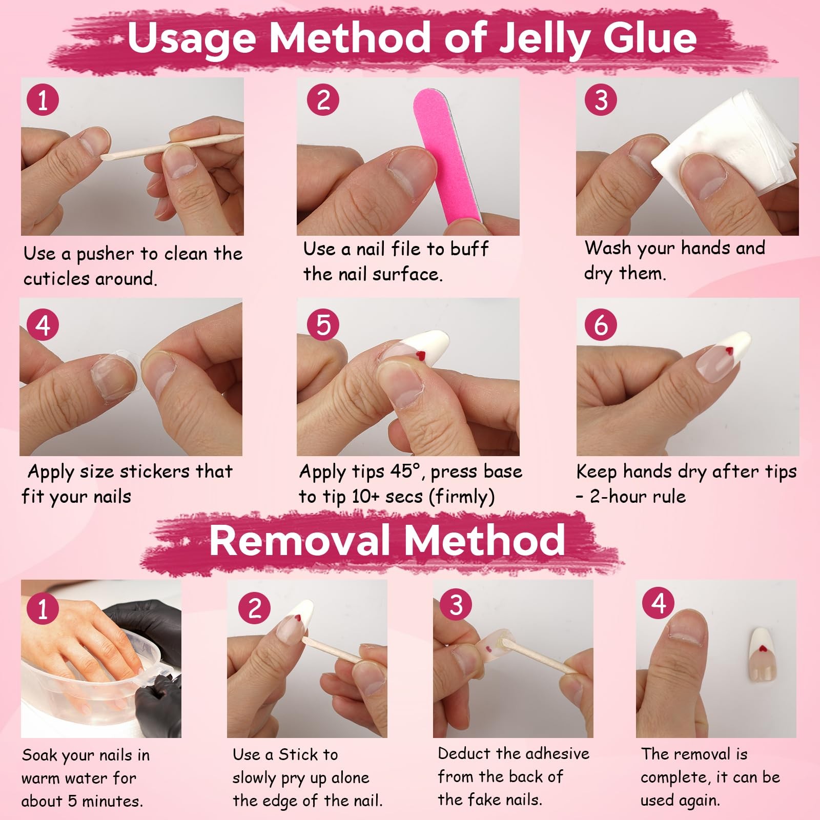 Long Coffin Press on Nails Handmade Muti-Layer Gel Fake Nails – 3D Lotus Flow…