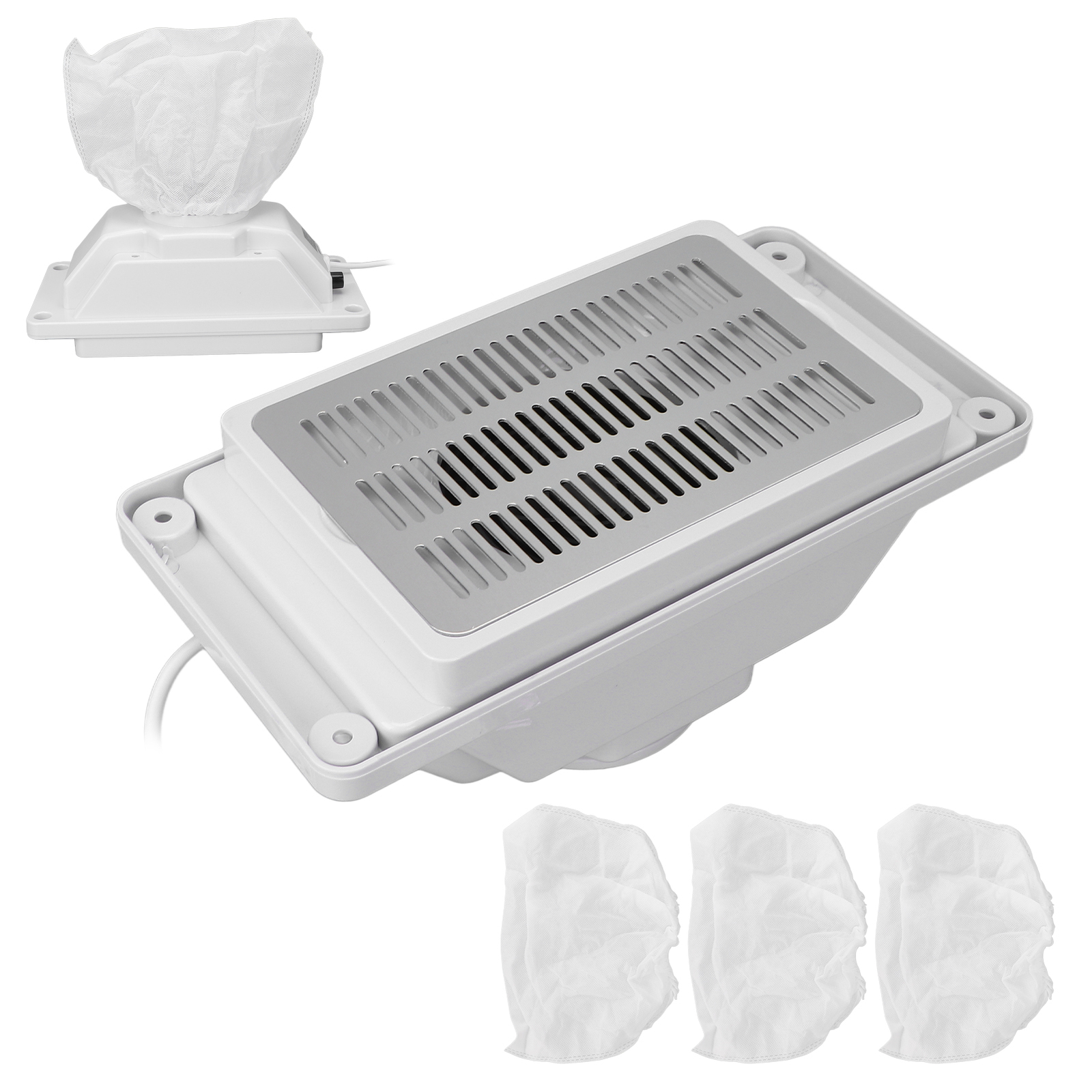 Portable Nail Dust Collector Desktop Built in Machine Suction Vacuum Fan Tools