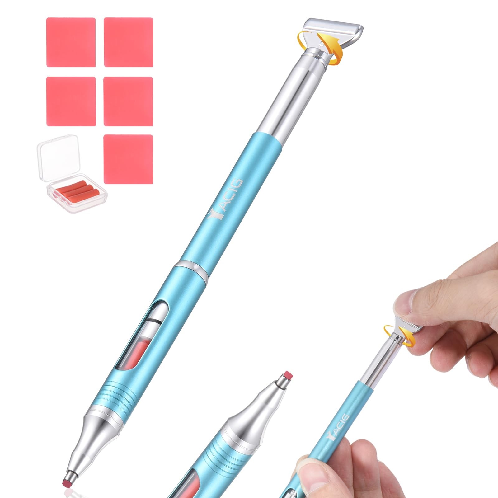 Diamond Art Pen Refillable Wax Pen for Diamond Painting, Metal 5D Diamonds Ar…