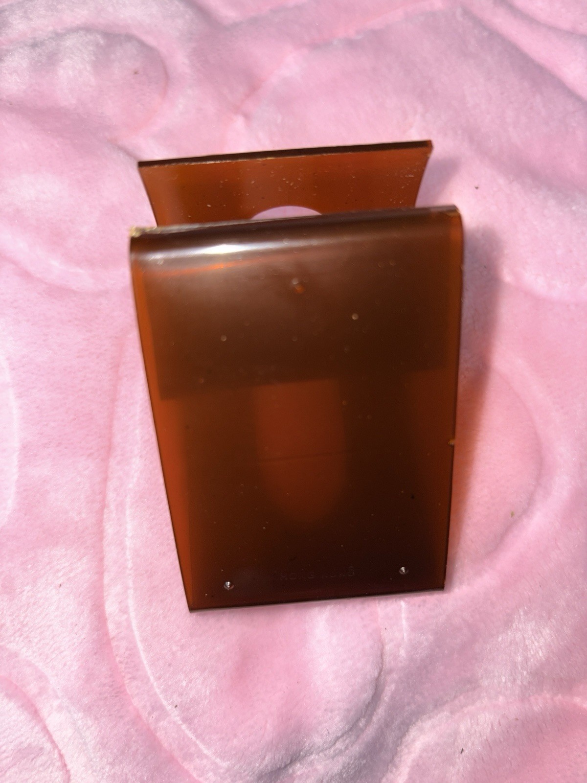 Tilt It 1980 Vintage Fingernail Polish Holder Brown Plastic Made in Hong Kong