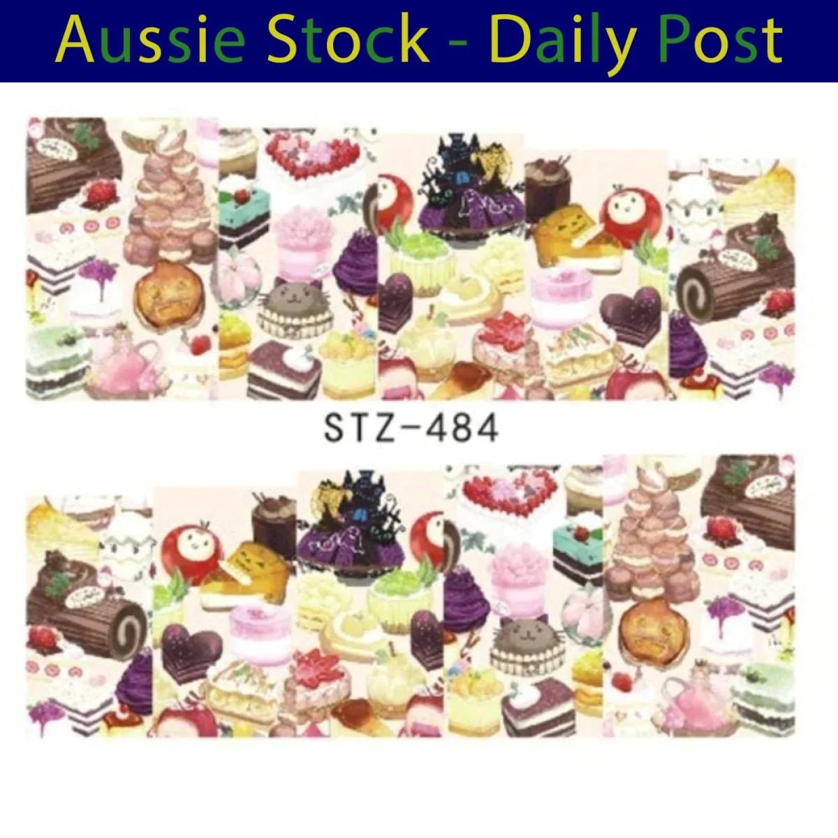 Nail Art Sticker Slider Ice Cream Drink Fruit Sticker For Nail DIY – STZ484