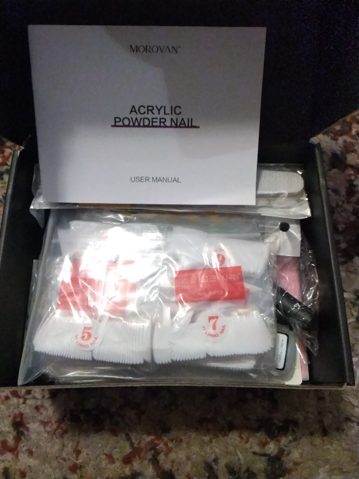 Morovan Professional Acrylic Nail Kit System Nail Art Set Brand New-