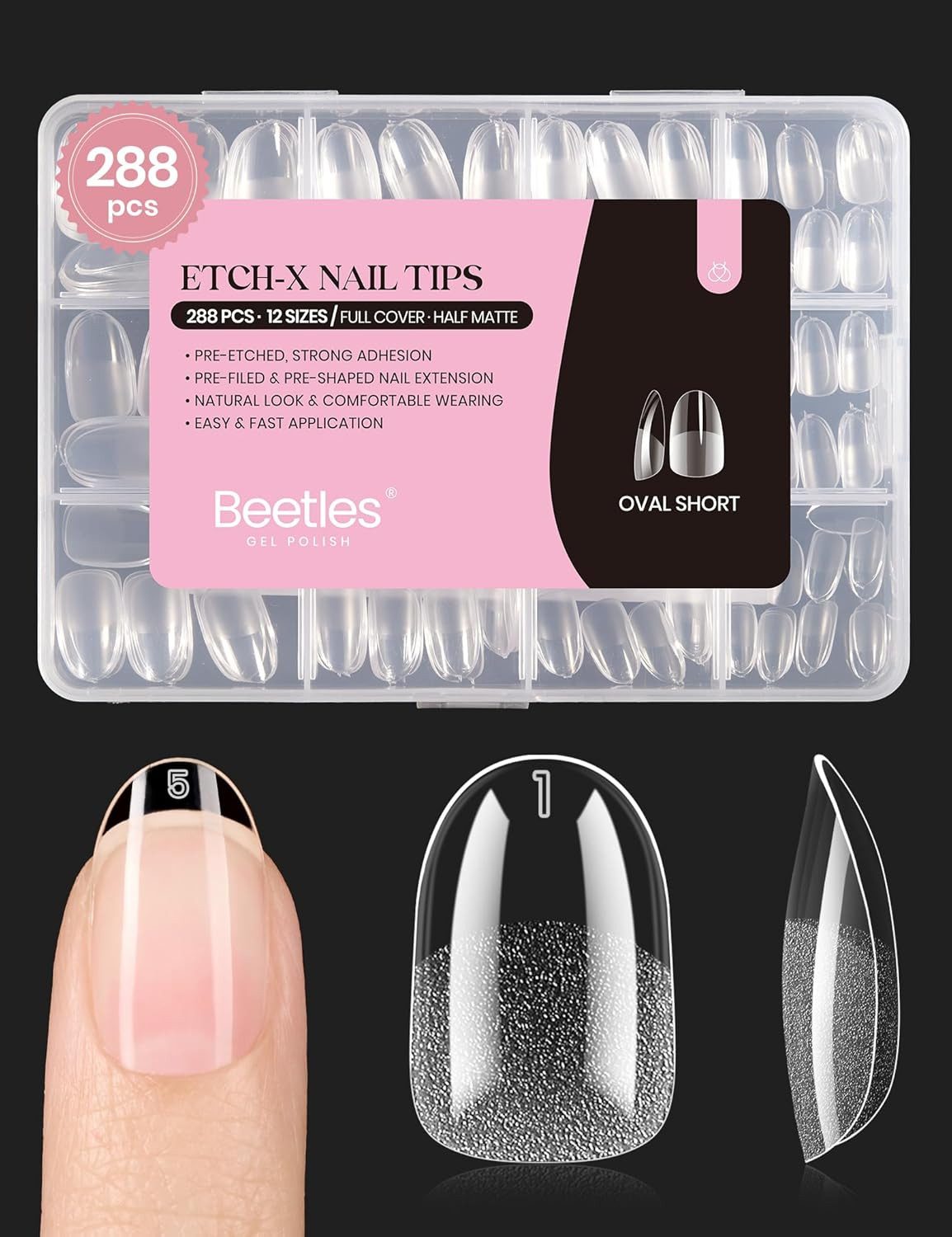 Beetles 20G Solid Nail Glue Gel – No Wipe, Hands-Free Soft Nail Tips Glue for Fa