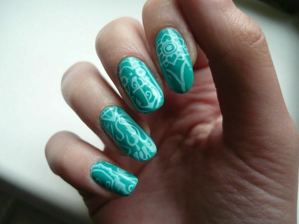 NEW NJX 003 Manicure DIY Nail Art Stamping Ocean Girl Design Image Plate