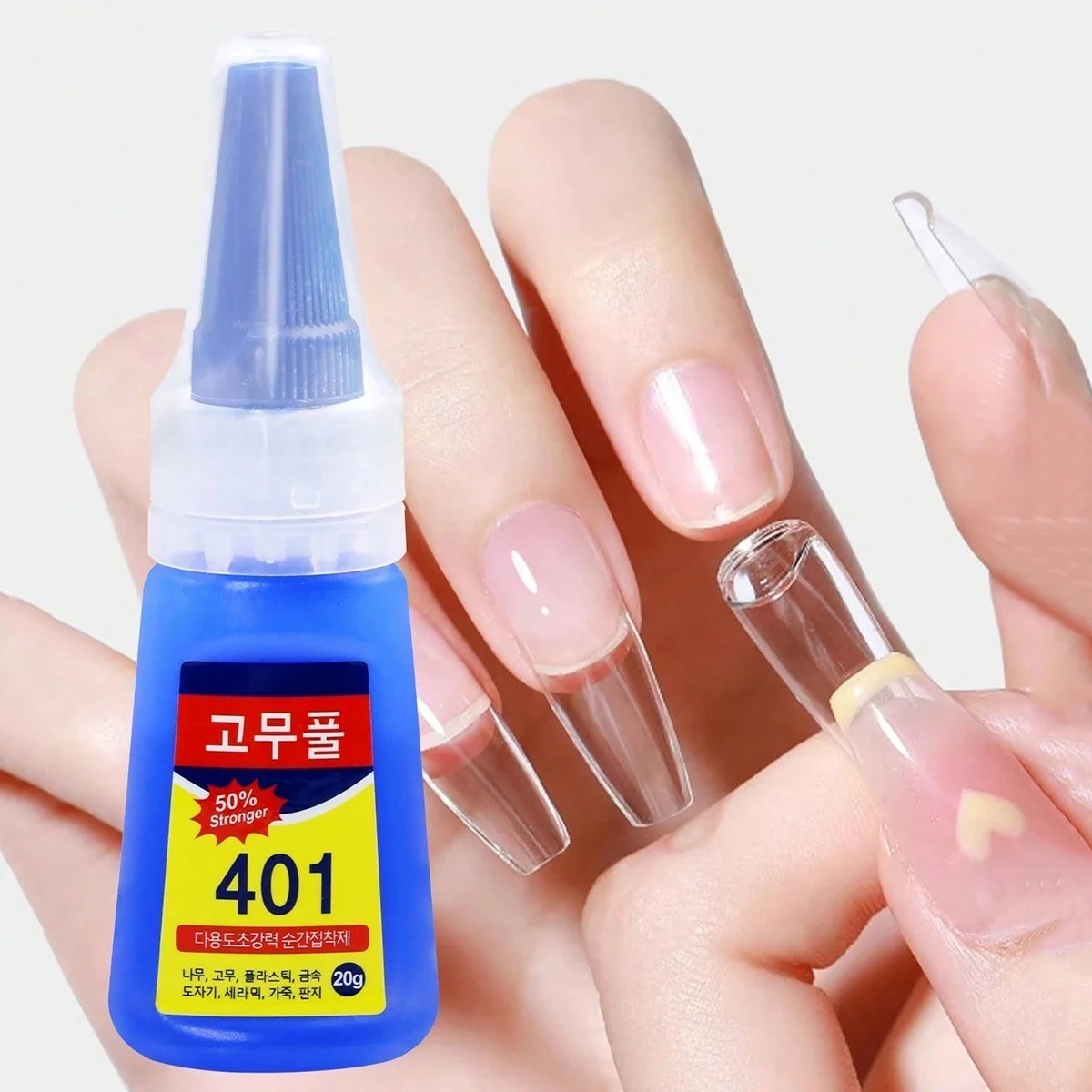 20g Nail Glue False Nail Adhesive Quick Dry Gel Tips Art Supplies