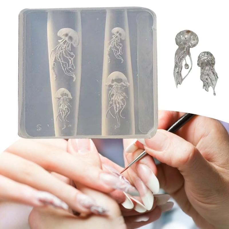 Jellyfish Shape Small Accessories Crafting Molds Present for Beauty Enthusiasts