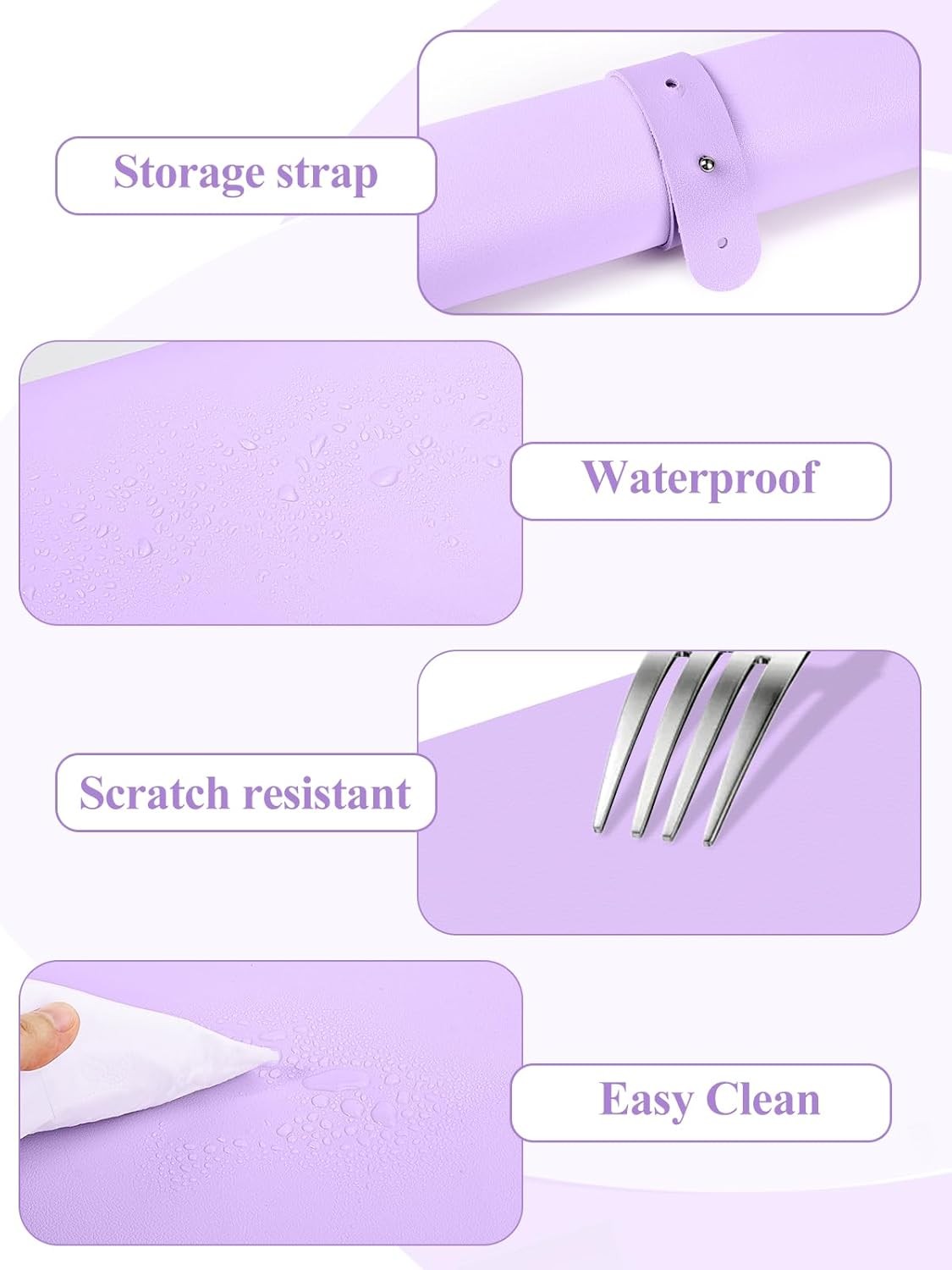 (MAT ONLY) Nail Art Table Mat Foldable Nail Art Hand Rest Pad for Nail Arm Rest