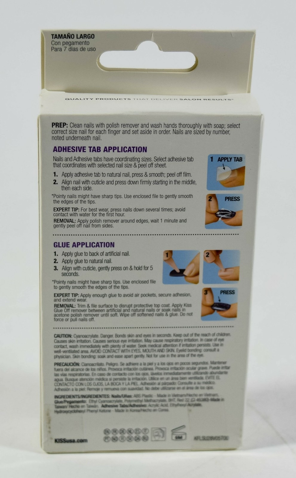 Kiss GEL FANTASY press-on glue 28 Nail LONG Coffin 79956 KGFS02 Mint Green matte