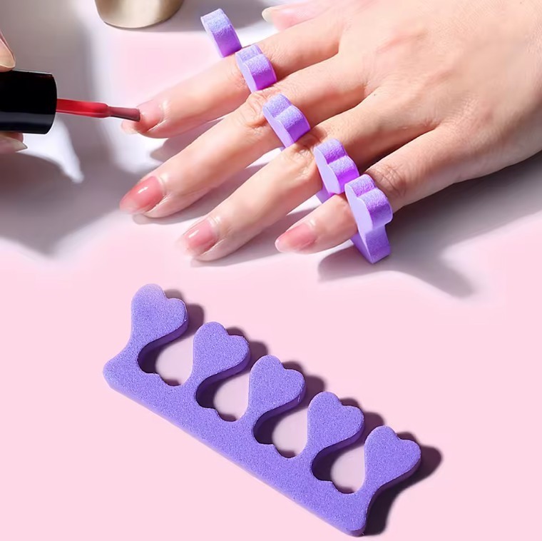 Soft Foam Finger Toe Separators Spacer Manicure & Pedicure Nail Polish Paint Art