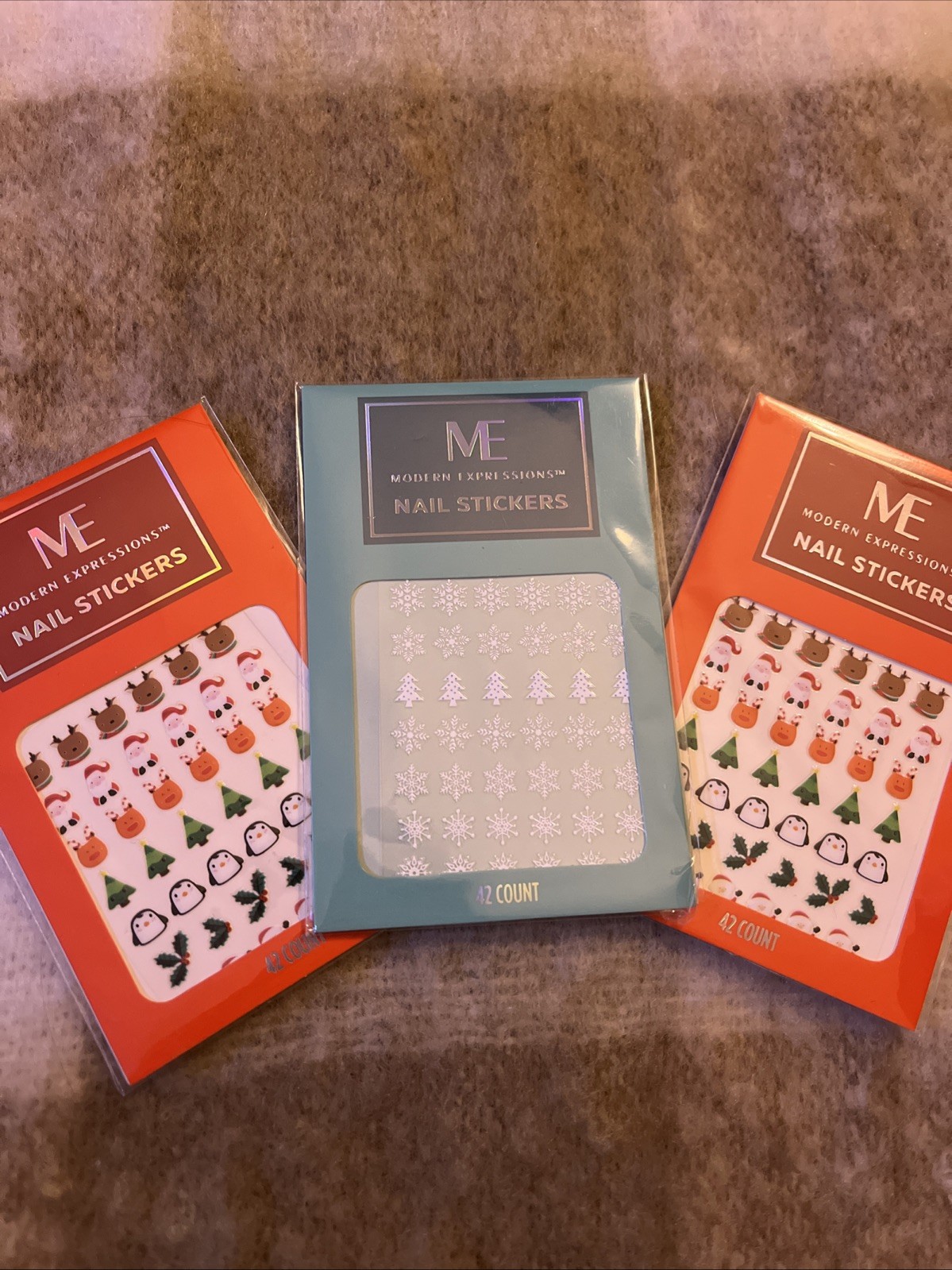 Modern Expressions Winter Animals And Snowflake Nail Sticker Sets 126 PCS