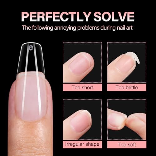 Medium Coffin Nail Tips – Full Cover Half Matte Nail Tips 240PCS-Medium Coffin