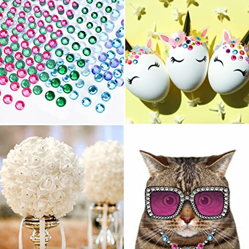 Rhinestone Stickers 2478Pcs Self Adhesive Facial 2478pcs-Small diamond sticker