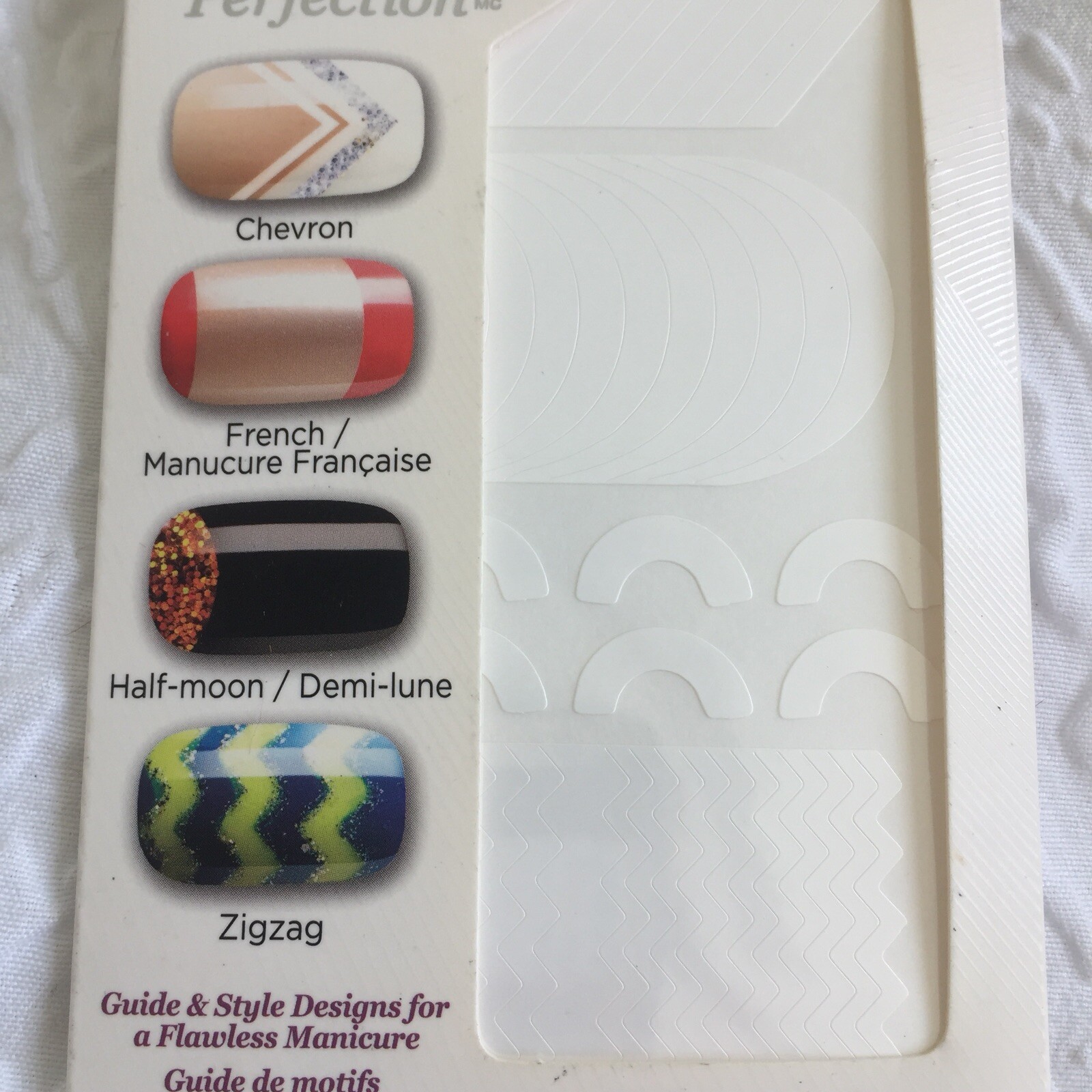 Kiss Nail Products Design Perfection, Tip Guides, 86 Guides + 4 Styles, #60431