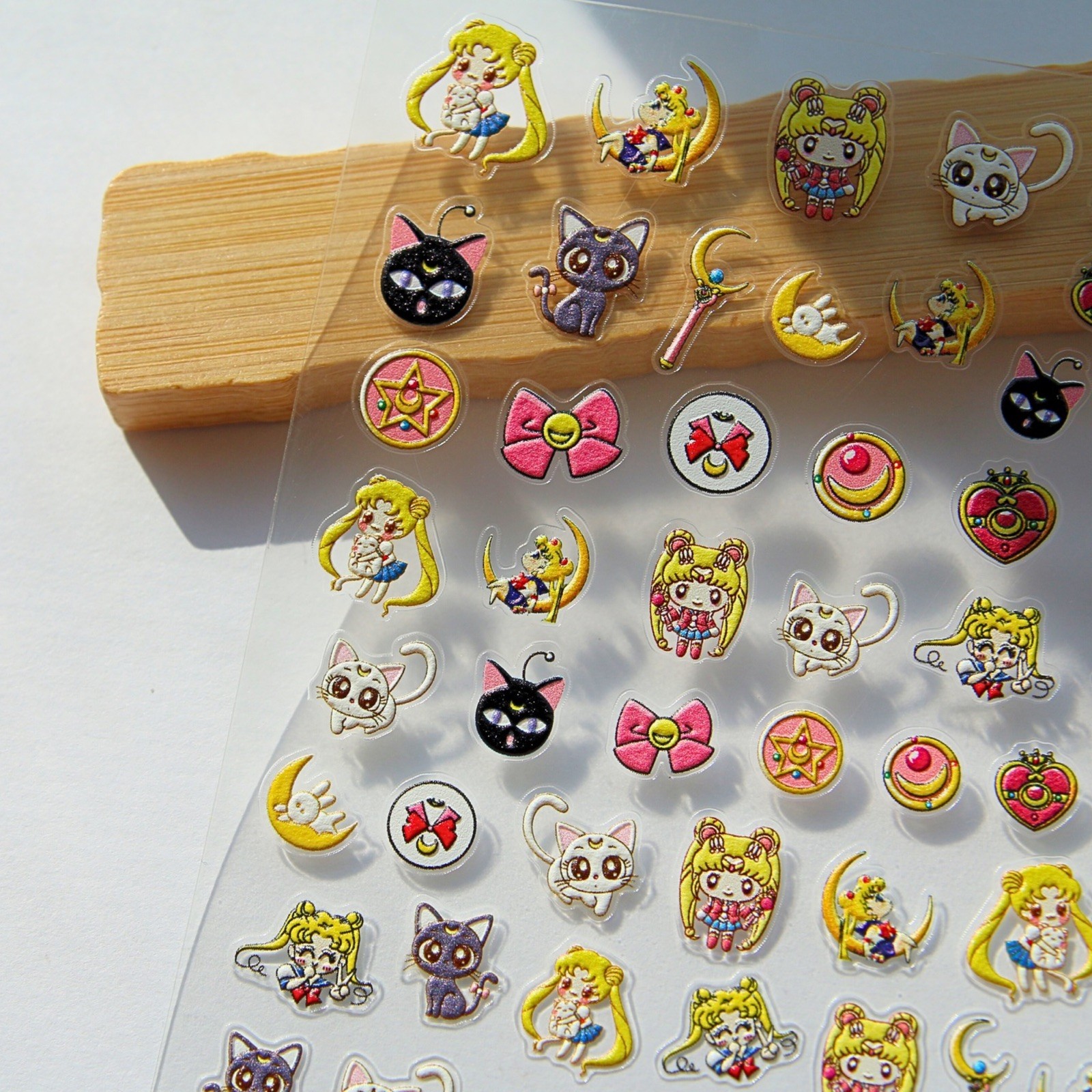 Anime Sailor Moon Nail Stickers 3D Nail Stickers Nail Supplies for DIY Nail