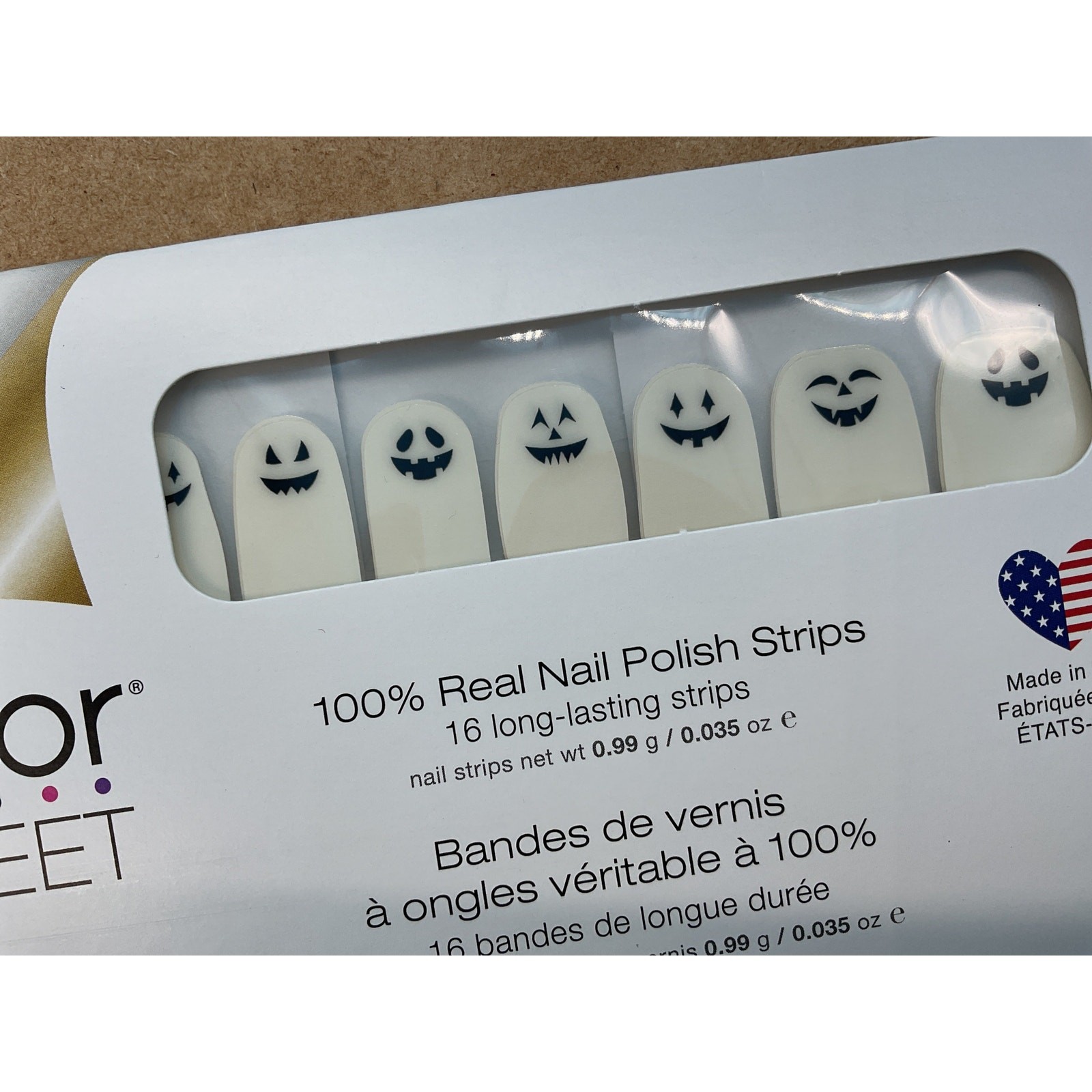 Color Street Face the Jacks Nail Strips FDL072 Clear Overlay NIP