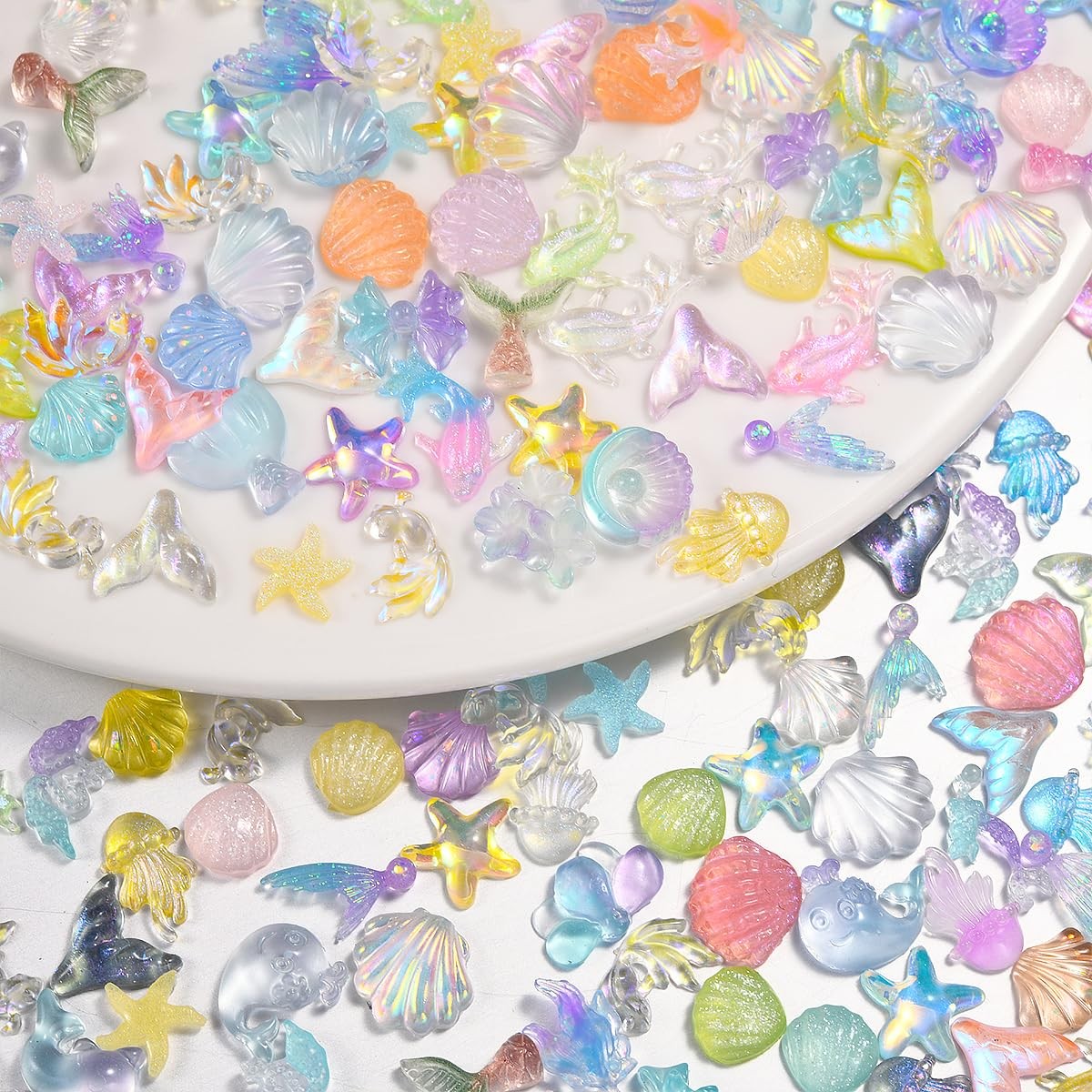300Pcs Ocean Mini Resin Animals, Sea Figures to Hide, Bulk Tiny Ocean-themed
