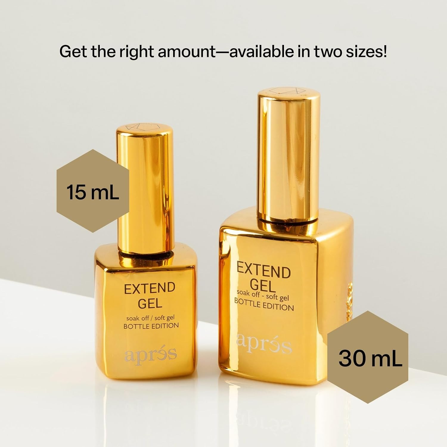Signature Extend Gel in Elegant Gold – 15 ml for Adhesive Gel-X Nail Extensions