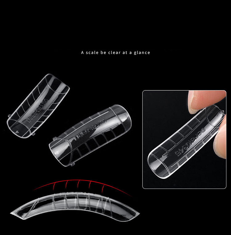 120 Pcs Various Nail Forms Nail Quick Building UV Gel Mold Tips Extension 12Size