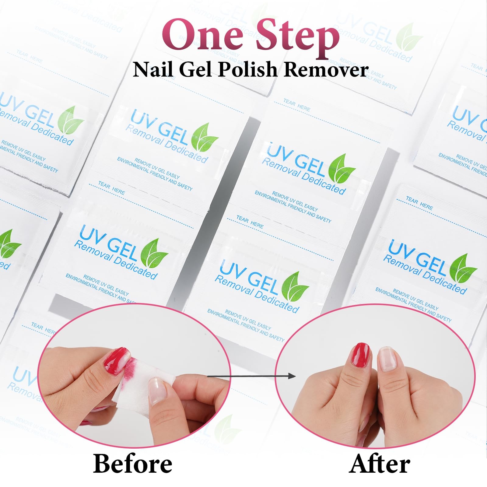 EODCI Nail Polish Remover Pads – 200PCS Fast Remove Remover…