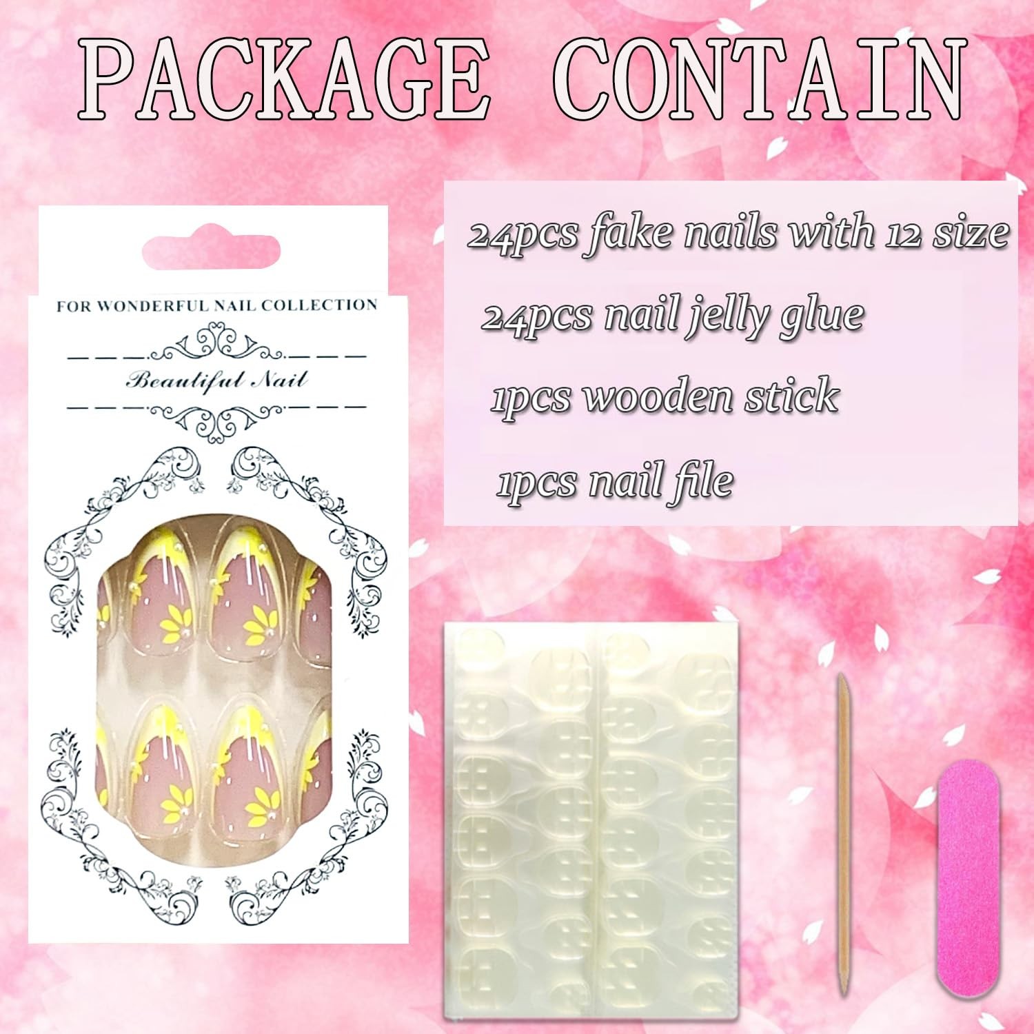 FIEONCIY 24pcs Spring Glossy Full Cover 1 Fl Oz (Pack of 1), multicolor