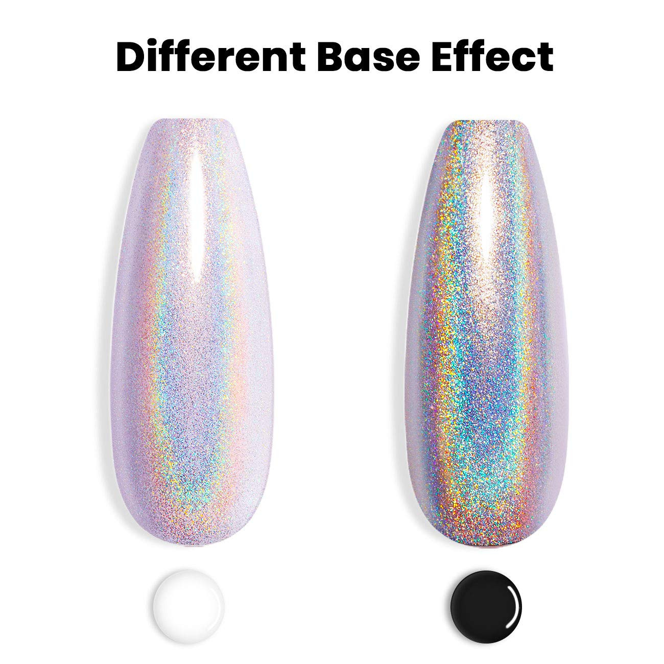 Holographic Nail Polish Gorgeous Glossy Holographic Soak off 1PCS 7.5ML Light Pu