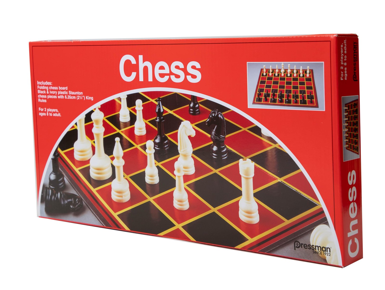 Chess – with Folding Board and Full Size Pieces by Standart,
