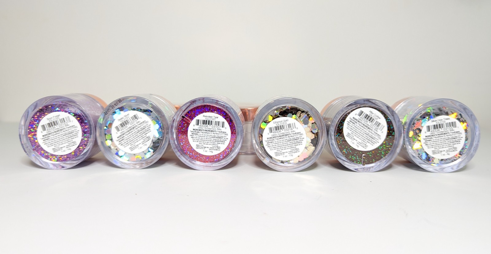 YOUNG NAILS Loose Glitter Nail Art Powders Glitter Pigment Acrylic or Gel Nails