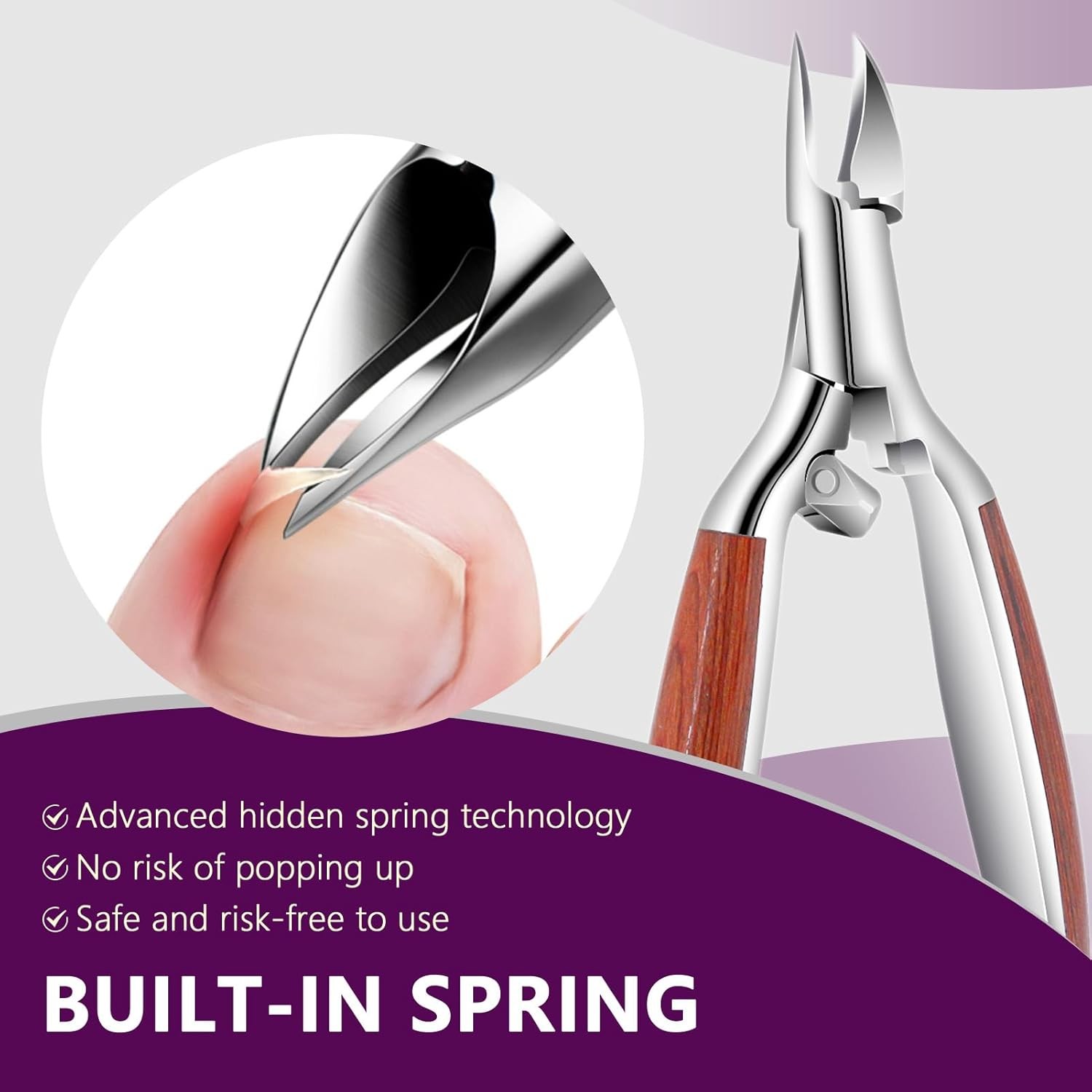 Sharp Toenail Clippers for Thick Nails, Ingrown, Heavy Duty, Seniors