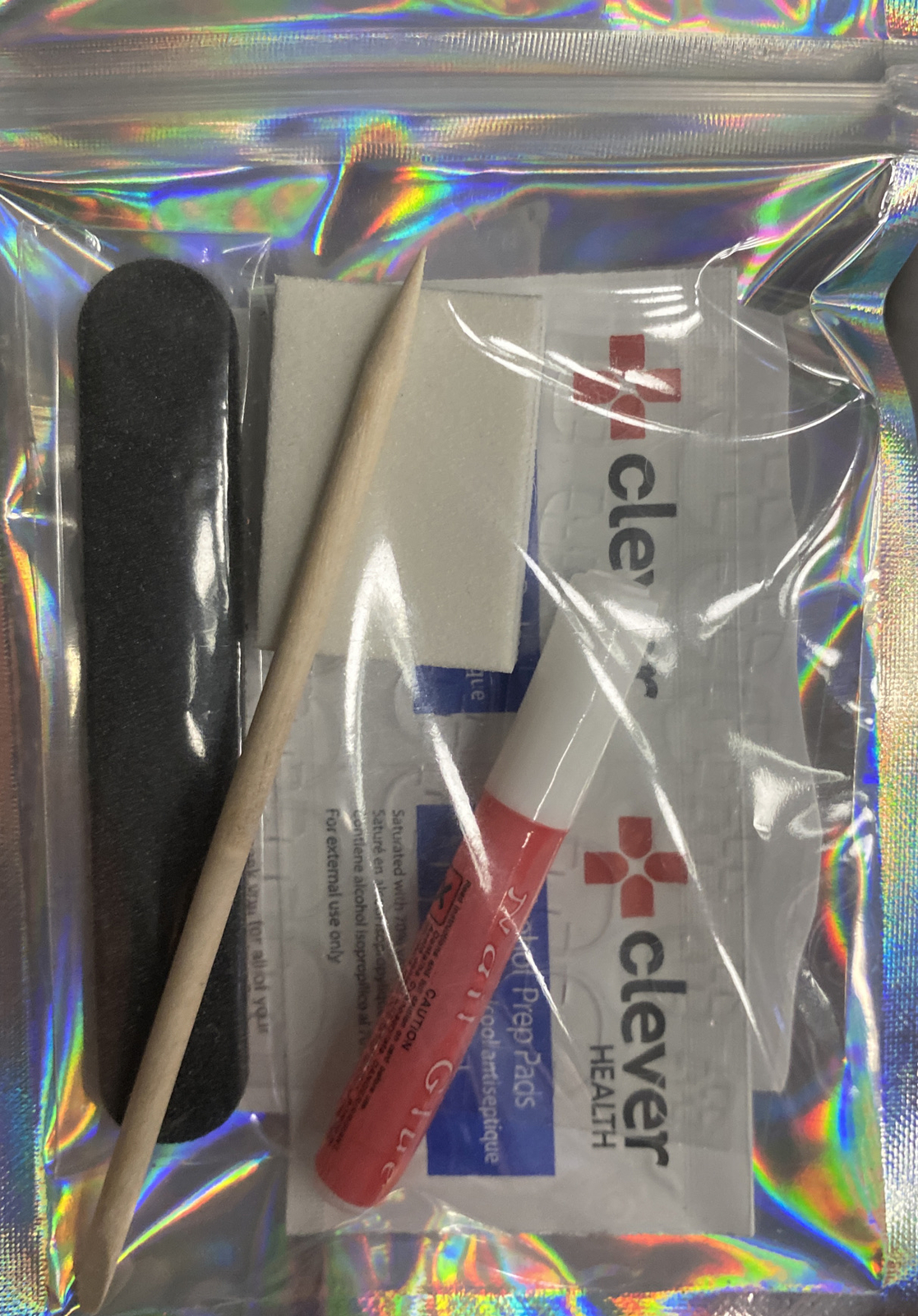 🔥CUSTOM Gel Press On False Nails, Snake Piercing, Short Stiletto, 10p W/ kit