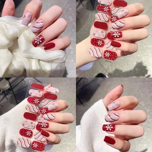 4sheets Christmas Nail Stickers for Nail Art Winter Christmas Nail Stickers-9