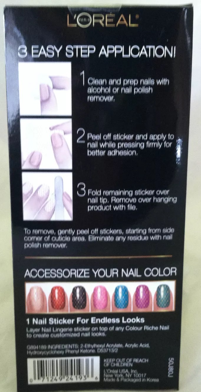 L’Oreal Colour Riche Nail Lingerie *#700 STATEMENT PIECE* Limited Ed Diamond Col