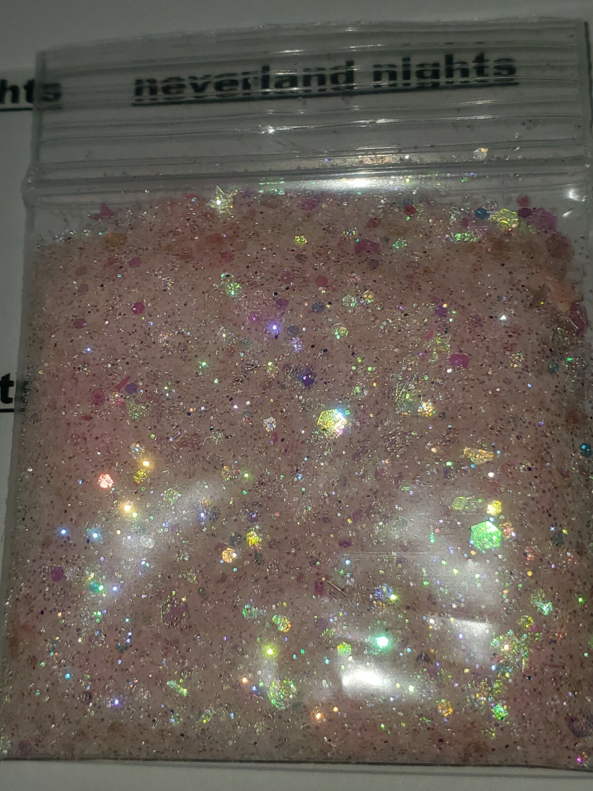 Strawberries & Cream | Iridescent Pink Glitter Mix|Nail Art|Acrylics & Gels