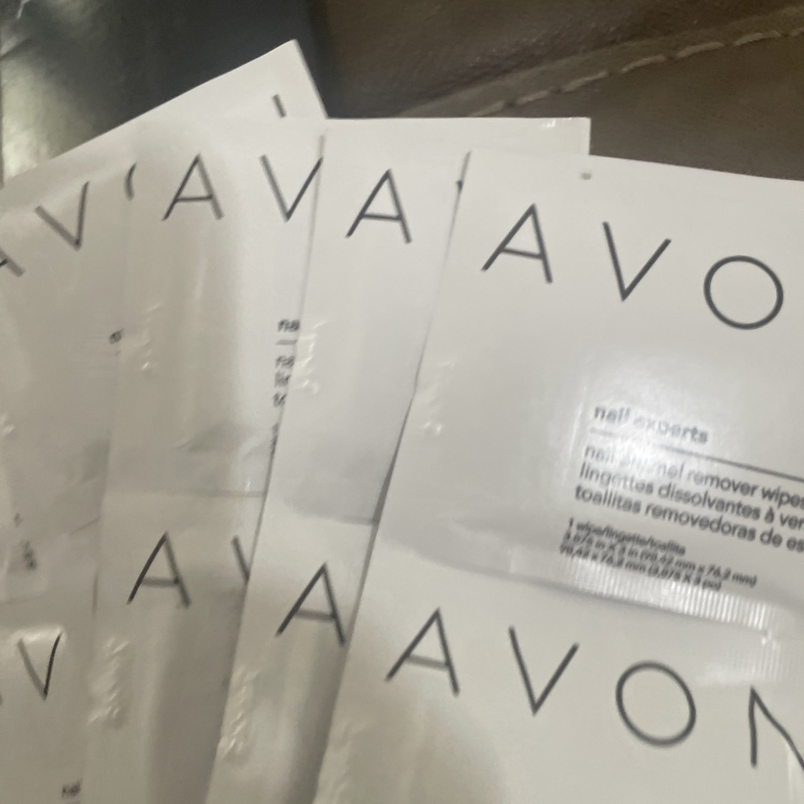 Avon Nail Experts Nail Enamel Remover Wipes 10 wipes nail polish mani pedi;;