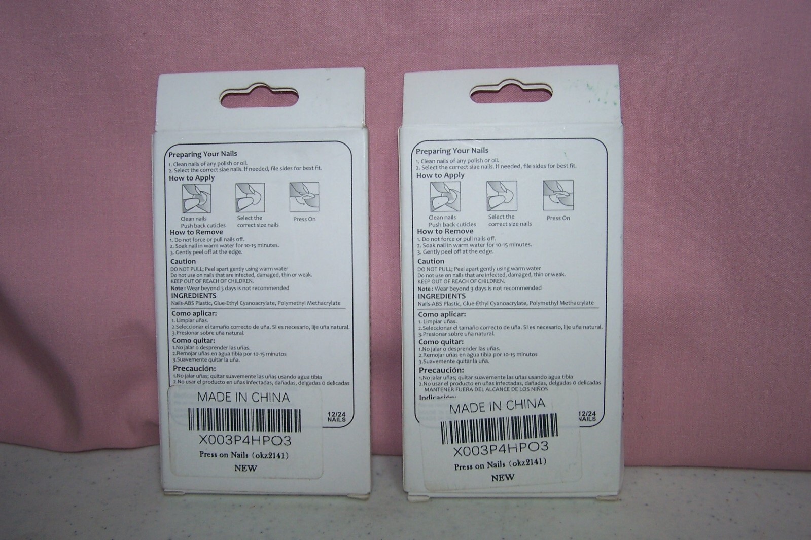 (2) Beautiful Nail for Wonderful Nail Collection Professional Nail Care Press On