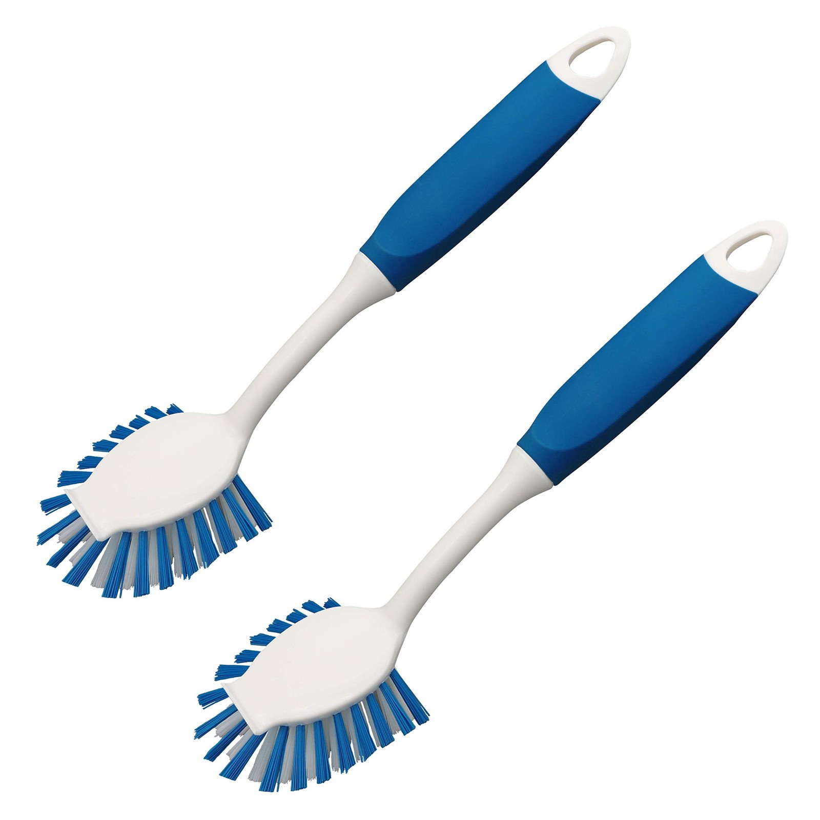 PHYEX 2-Pack Dish Brushes with Scraper, Durable Nylon Bristles Kitchen Scrub …