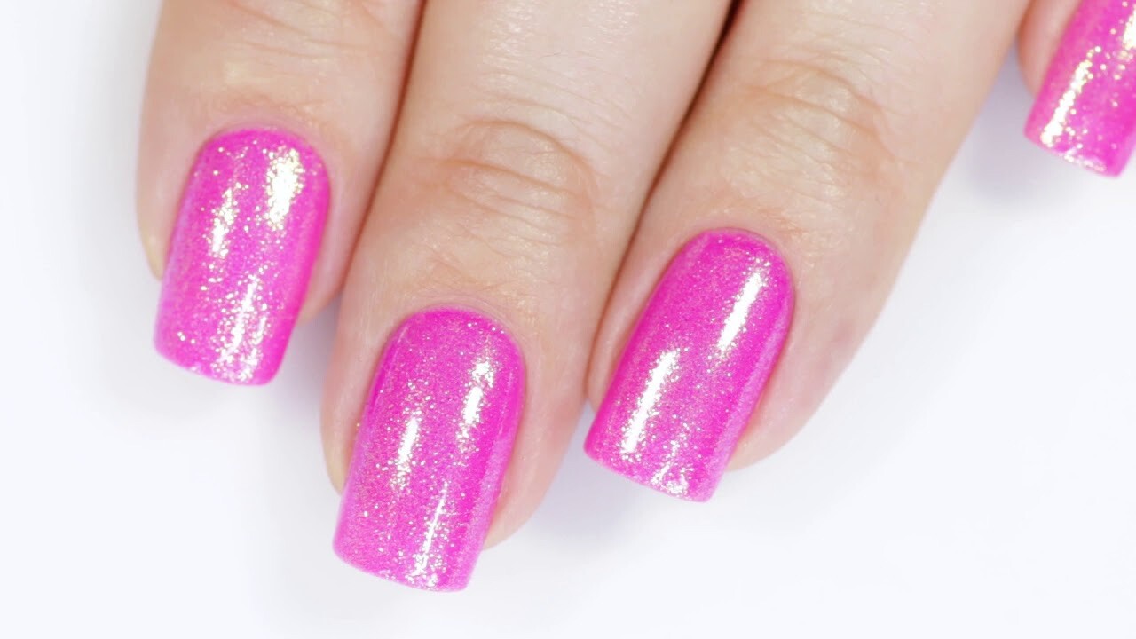 Pink Mermaid Effect Nail Powder Acrylic Gel Hybrid Dust Iridescent Trend Shimmer