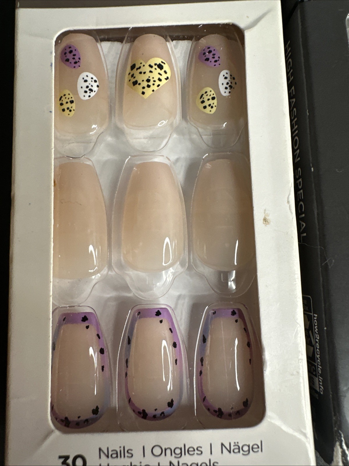 2 Sets imPRESS Bright Sky & Legacy Silver Rhinestone Hearts Press-On Nails