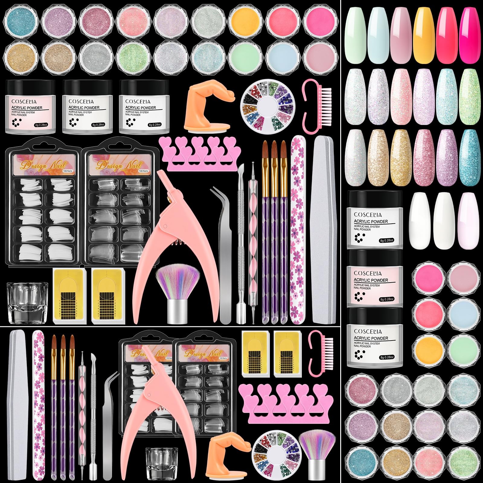 Acrylic Nail Kit for Beginners with Everything Nails Kit Acrylic Set Professi…