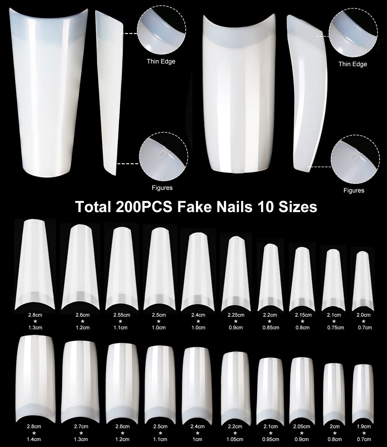 Major Dijit Acrylic Nail Kit with Nail Lamp, 0.35 oz White Clear Pi… Fast Ship