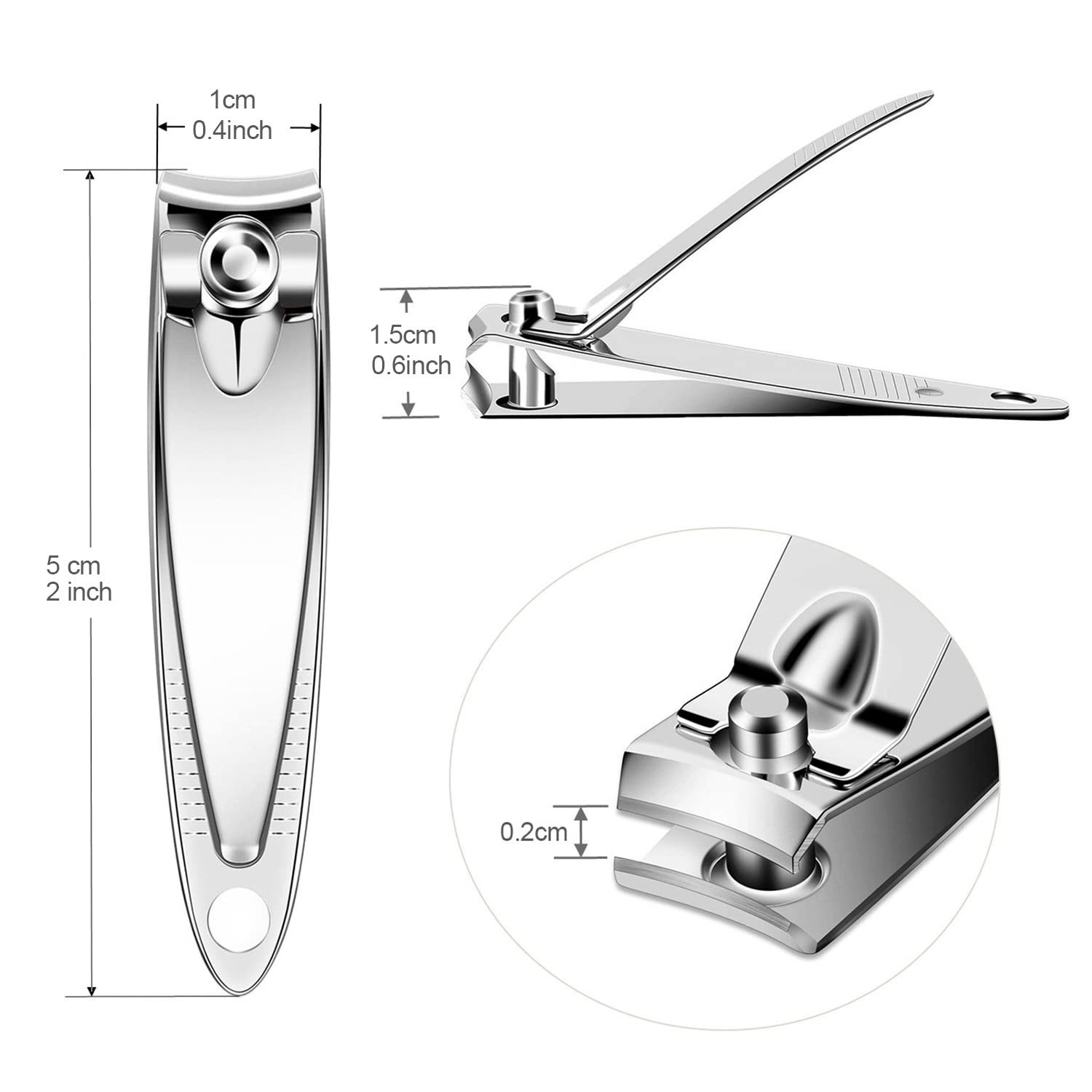 80 Pack Nail Clippers Bulk,Nail Clipper Set Flat Trimmer Portable Bulk in Bul…