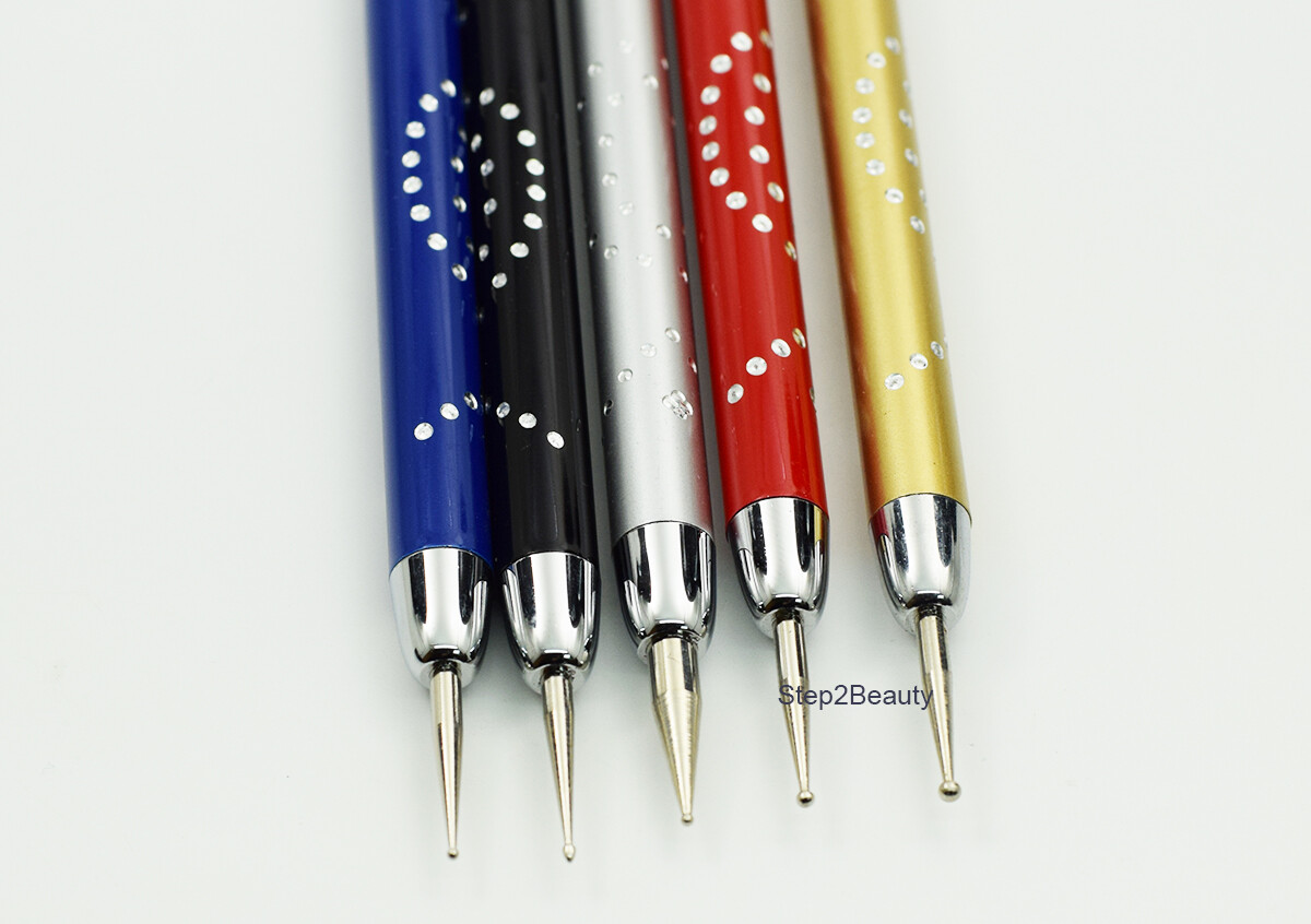 Daniel Stone Nail Art Tool 5-Piece Dot Tool Set Metal handle