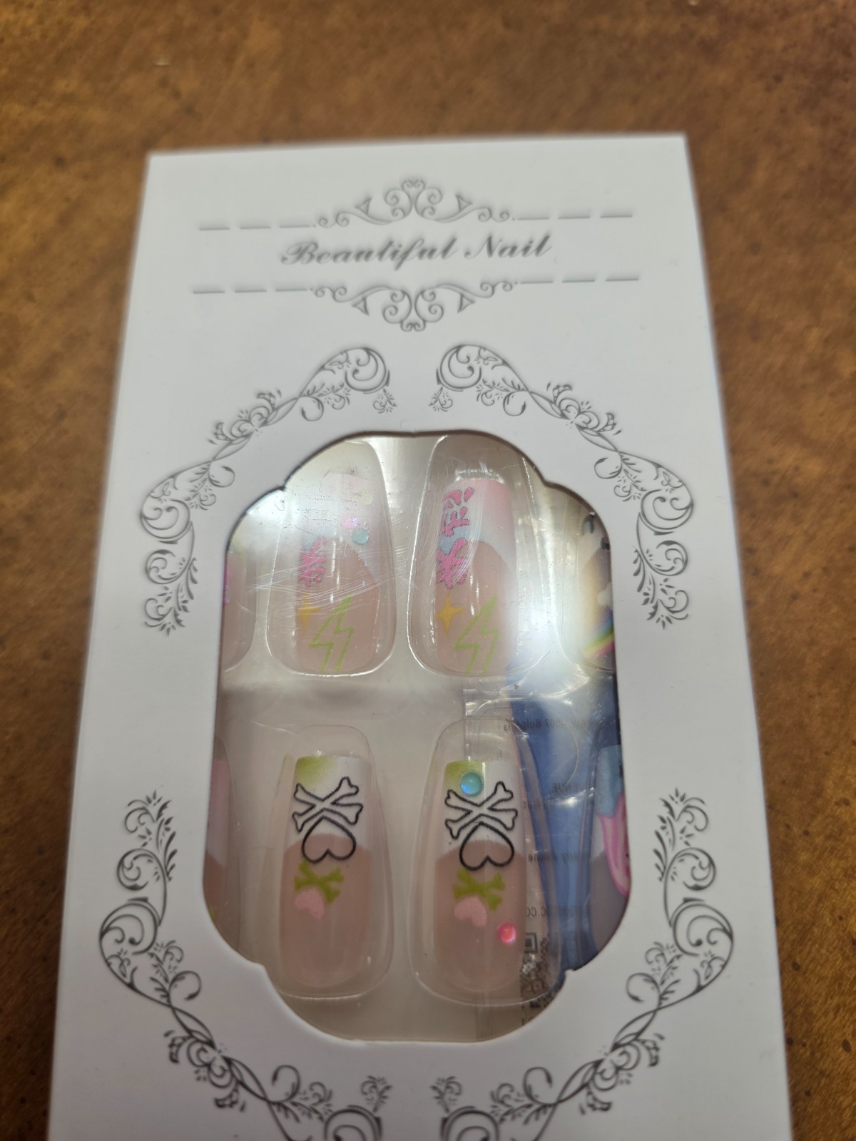 15 styles of Fake Nails that include Press-on stickers, Hello Kitty Nail Sticker
