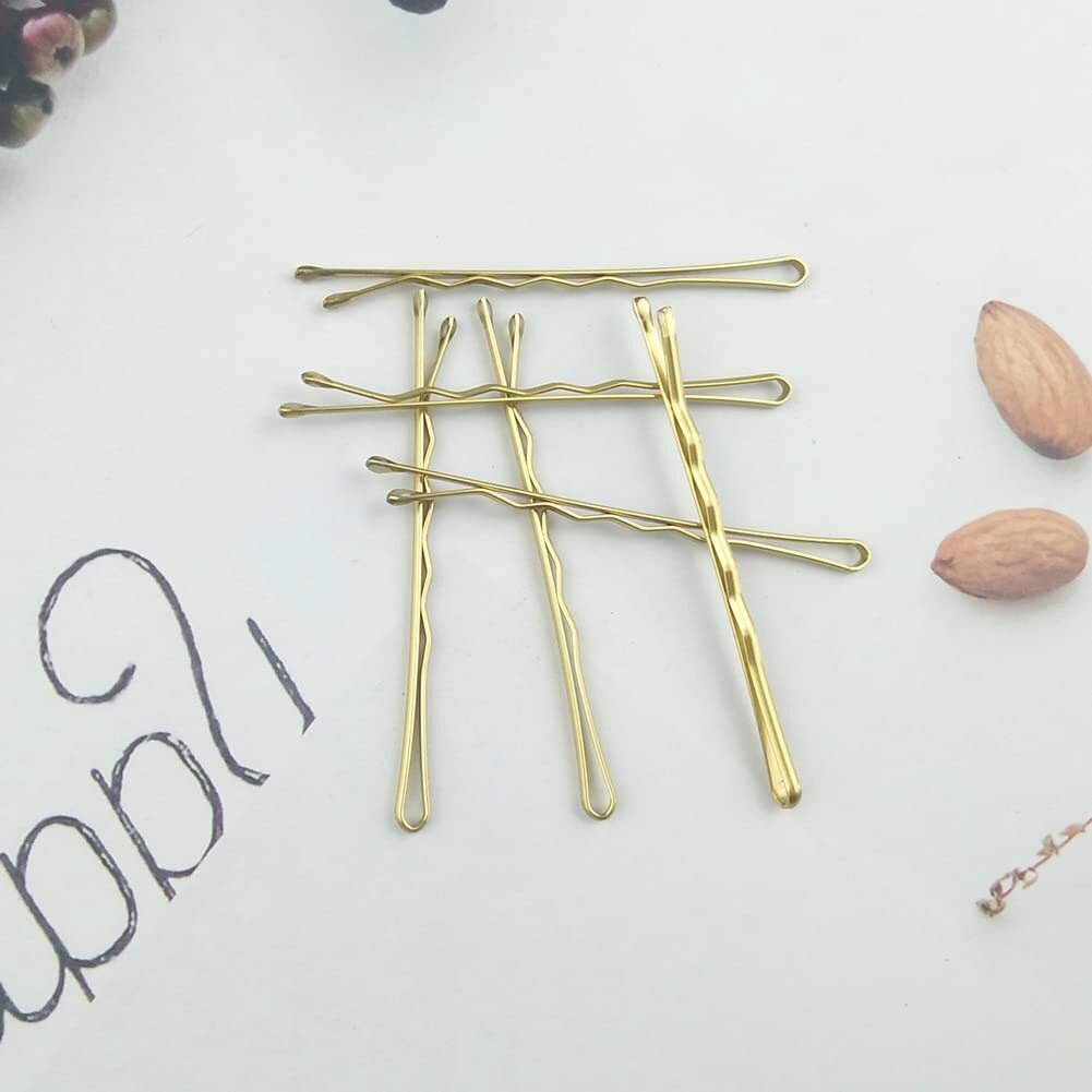 220pcs 2.76 Inch Large Bobby Pins Blonde for Women, Jumbo Hair Gold（2.76inch）